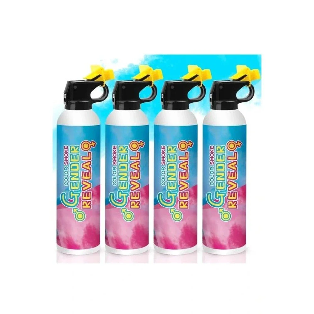 Gender Reveal Extinguisher, 4 Packs (Blue)